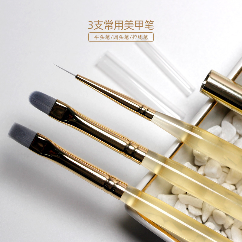 TUTA painted her new style pen hair amber rod nail art pen suit flat head round head drawing line painted phototherapy portable packaging TUTA painted her new style pen hair amber rod nail art pen suit flat head round head drawing line painted phototherapy portable packaging