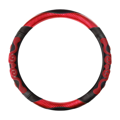 Steering wheel cover: honeycomb non-slip wear-resistant sweat-absorbent