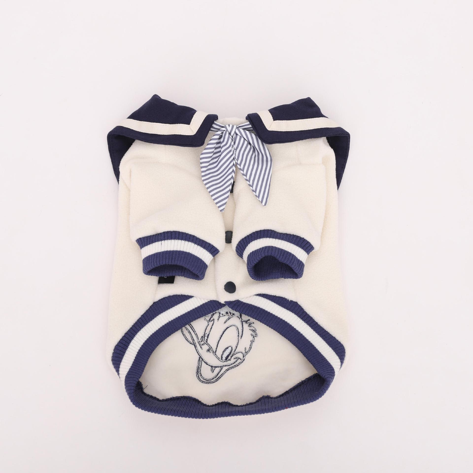 Disney Mickey serie de ropa de perro Donald Duck calentamiento invierno grueso gatos trajes marineros sherry osos