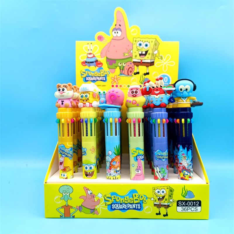Sanlio nuevo bolígrafo de 10 colores sanrio kulomi bolígrafo de 10 colores bolígrafo de mano explotador transfronterizo de fuentes de comercio exterior.