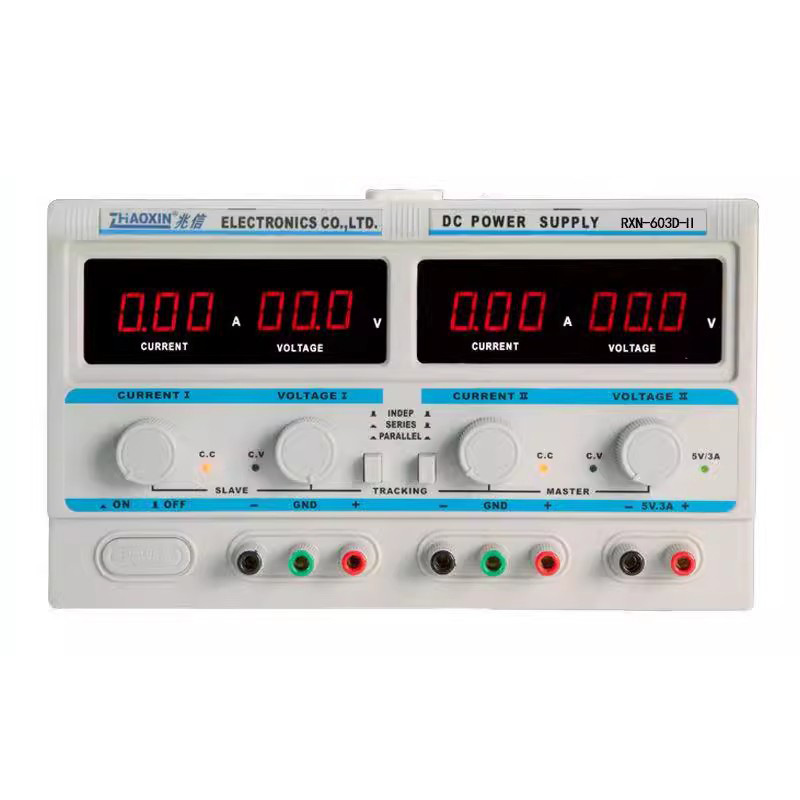 兆信双路直流稳压电源RXN-603D-2 线性电源60V3A可调稳压电源台