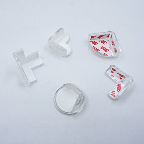 Children's transparent anti-collision corner transparent silicone corner PVC transparent corner smiling spherical L-shaped right-angle transparent anti-collision corner
