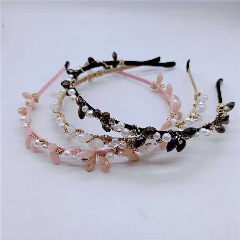 Women's Simple Style Geometric Artificial Pearl Hair Band display picture 10