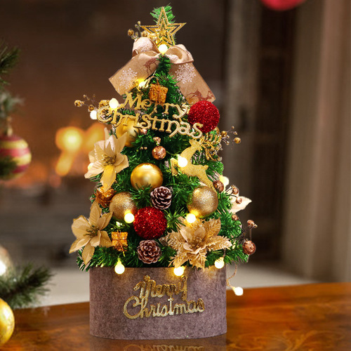 Cross-border 60cm Christmas tree home package Christmas decorations European style exquisite decoration mini ornaments gifts