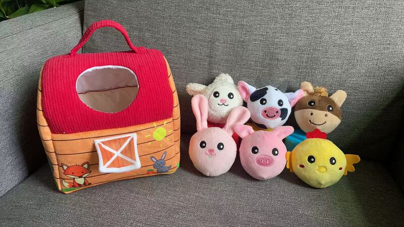 新品迷你农屋毛绒玩具玩偶屋盒小房屋公仔儿童益智|undefined