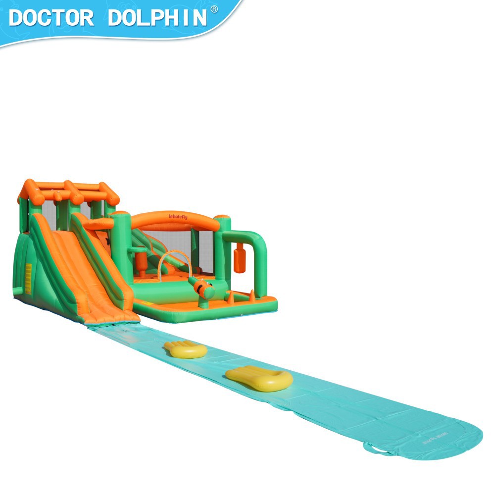Doctor Pig| Niños al aire libre castillo de rociadores inflables tobogán de rociadores niños tobogán de rociadores castillo de rociadores