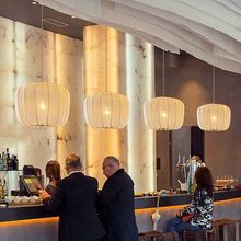 法式布艺苹果吊灯客厅餐厅卧室loft酒店奶油风北欧吧台民宿服装店