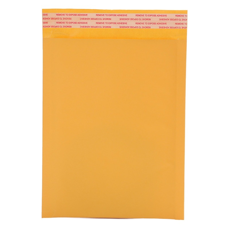 Bolsa de burbuja de papel Kraft amarillo a prueba de golpes Express sobre bolsa de embalaje espesado bolsa ropa embalaje burbuja bolsa de espuma