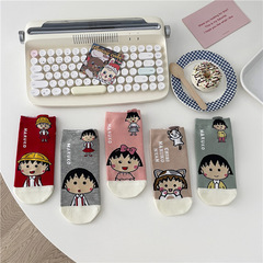 Women's Autumn Cartoon Pattern 3D Straight Leg Socks Cute Round Japanese Cartoon Ship Socks Short Socks Wholesale