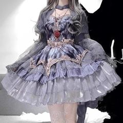 全款洛丽塔天鹅舞曲 lolitaLolita蛋糕公主连衣裙拼接中裙肩带款