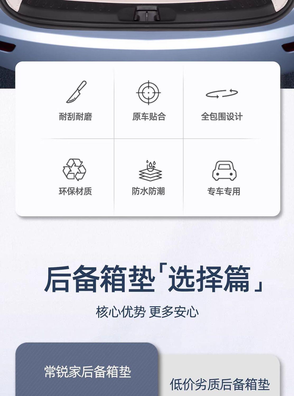 Suitable for the 2026 BYD Yuan PLUS, this full-coverage trunk mat is specifically designed for the Yuan UP model, offering durability and an attractive appearance