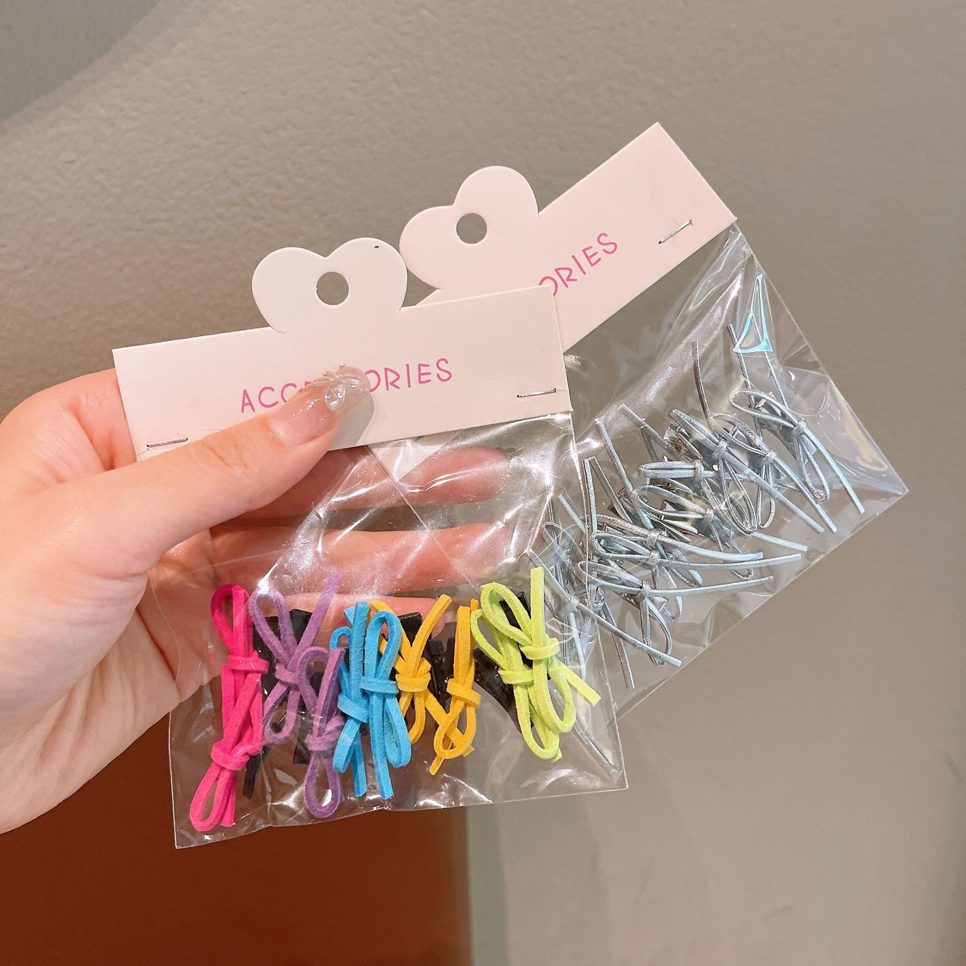 Nuevo color para niños, arco de dopamina, horquilla pequeña, horquilla para niña, accesorio para el cabello con clip lindo súper versátil