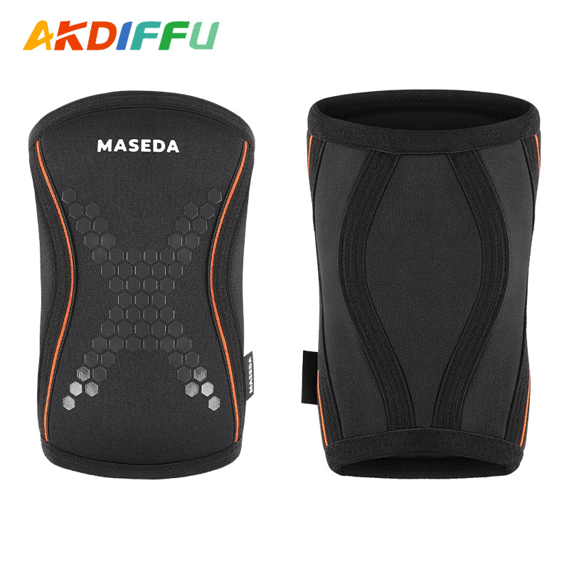 Coderas 7mm material de buceo protección contra la presión Hércules levantamiento de pesas coderas sentadillas fitness entrenamiento de fuerza coderas spot image 6