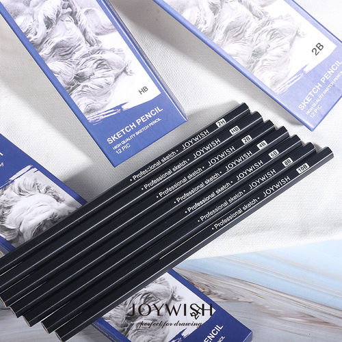 Stationery pencils 2B charcoal pencils Art sketching 4B/8B for children wholesale paintbrushes HB pencils primary school student set art supplies