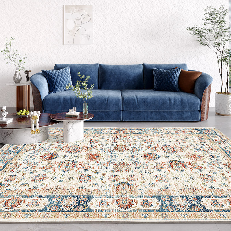 Alfombra de estilo étnico nórdico al por mayor dormitorio sofá mesa de café tatami bohemio hogar sala de estar alfombra