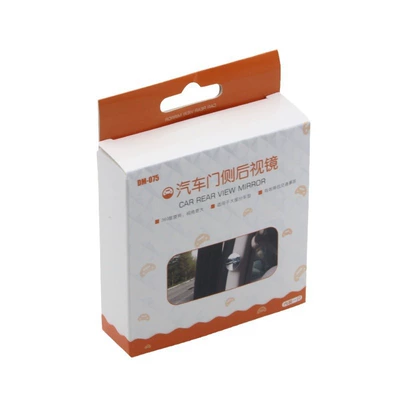 Car two-row rearview mirror car rear seat auxiliary mirror small round mirror blind spot mirror rear rearview mirror HD glass (Large field of view rear view auxiliary mirror) - 075-two-row-mirror-single-unit