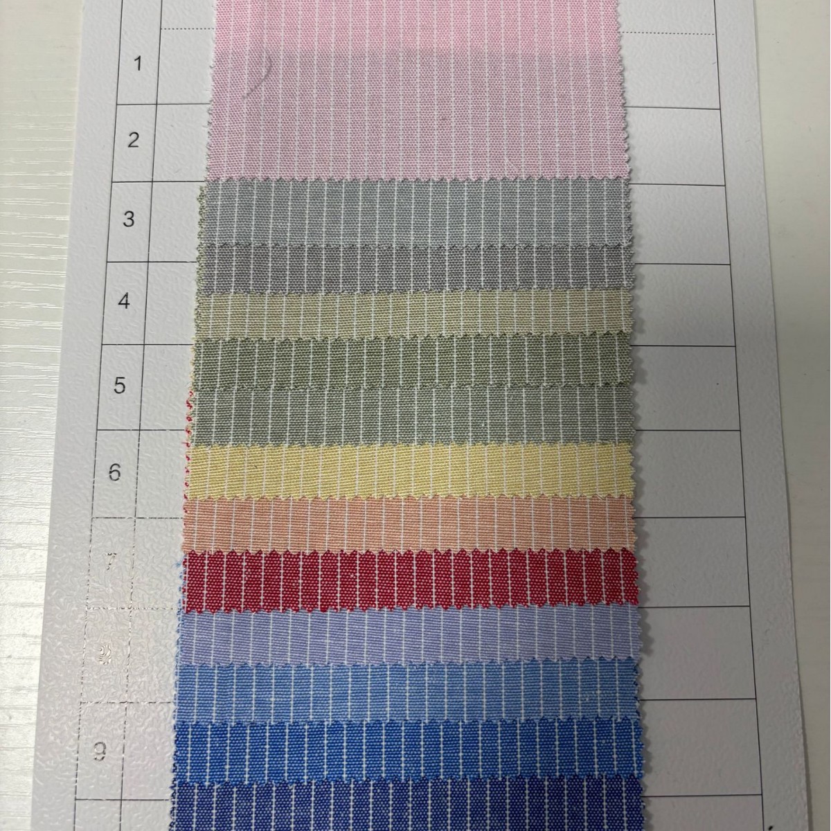 现货高棉牛津纺条子面料 32支色织涤棉条纹衬衫连衣裙发饰布料