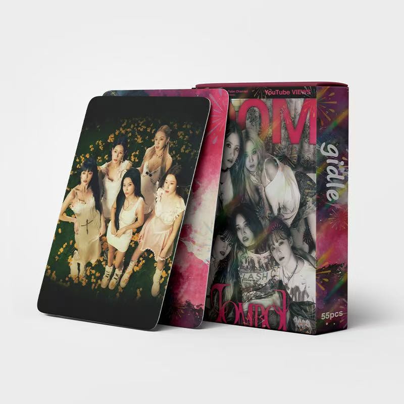 Cadena total, una gran cantidad de stock, 55 hojas de tinta BT SK IVE ATEEZ KPOP, estrellas coreanas alrededor de LOMO