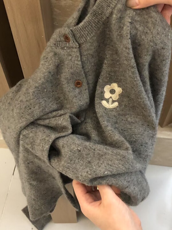 档口正版仿羊绒高品质花朵刺绣针织开衫女2025秋季新款外套针织女|undefined