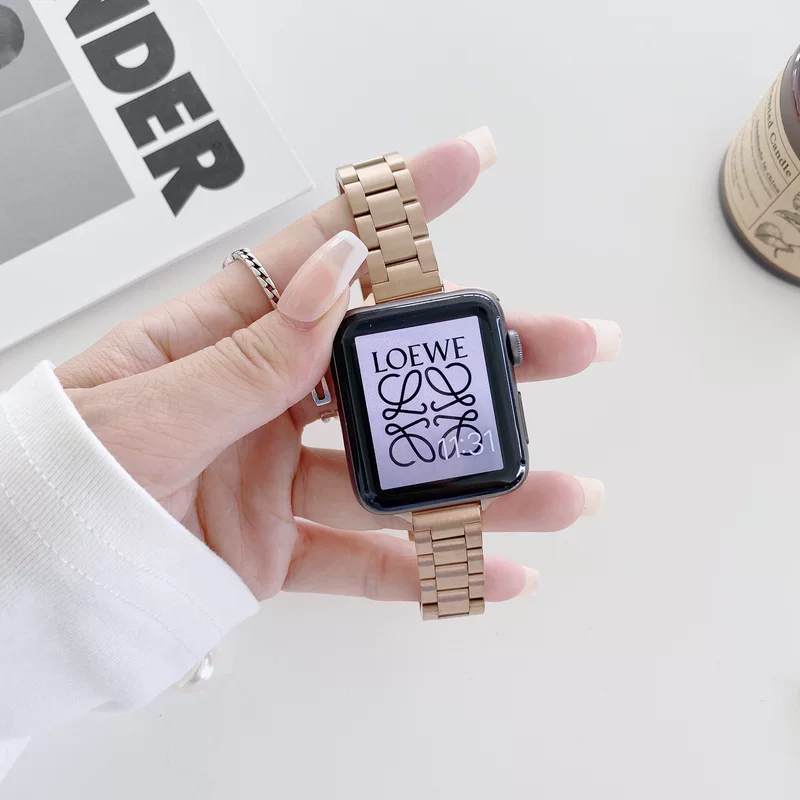 Подходит для Apple IWATCH7 поколения три тонкий ремешок SE456 поколения деловой досуг три стальных часов