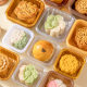 May 202 Cake Bottom Circular Transparent Plastic Green Group Snack Packaging Box Moon Cake Bag Special 100 Packs