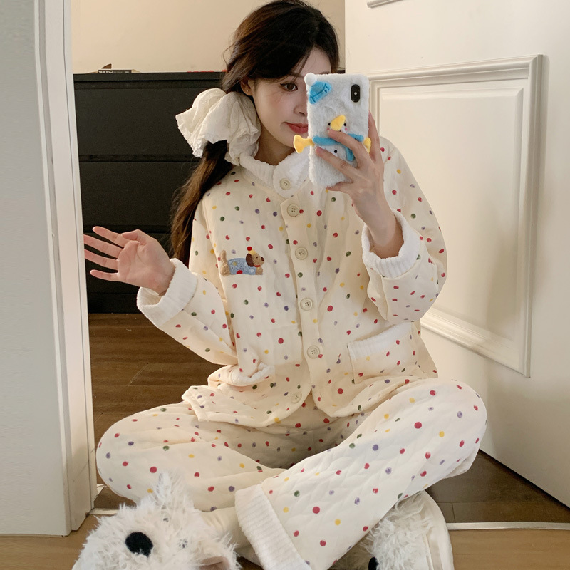 Spring and autumn air cotton maternity pajamas for postpartum women, non-restrictive belly support, nursing and breastfeeding loungewear set Spring and autumn air cotton maternity pajamas for postpartum women, non-restrictive belly support, nursing and breastfeeding loungewear set