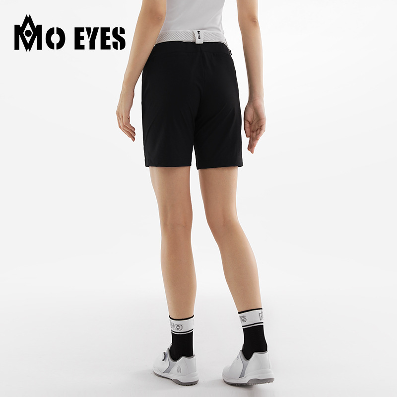 Quần short golf nữ Moeyes Magic Eye thoáng khí, có lót, dễ phối đồ — M23KUZ006-Quần short đen, M23KUZ006-Quần short trắng