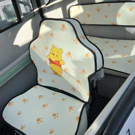 适用盛昊G2电动三轮车座套加厚防滑耐磨卡通皮革棉麻封闭坐垫