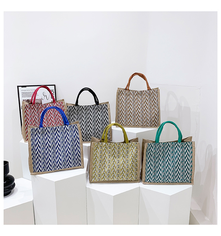 Women's Medium All Seasons Linen Vintage Style Ethnic Style Streetwear Handbag Tote Bag display picture 5