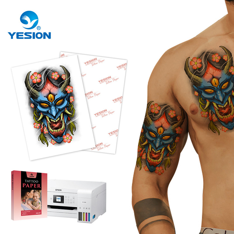 Color Inkjet Water Transfer Paper Tattoo Paper DIY Tattoo Printing Sticker Water Transfer Material Digital Printing