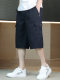2025 New Summer Men's Versatile Loose 7-Point Shorts over the Knee Cotton Comfortable Three-Quarter Pants Casual Six-Point Pants