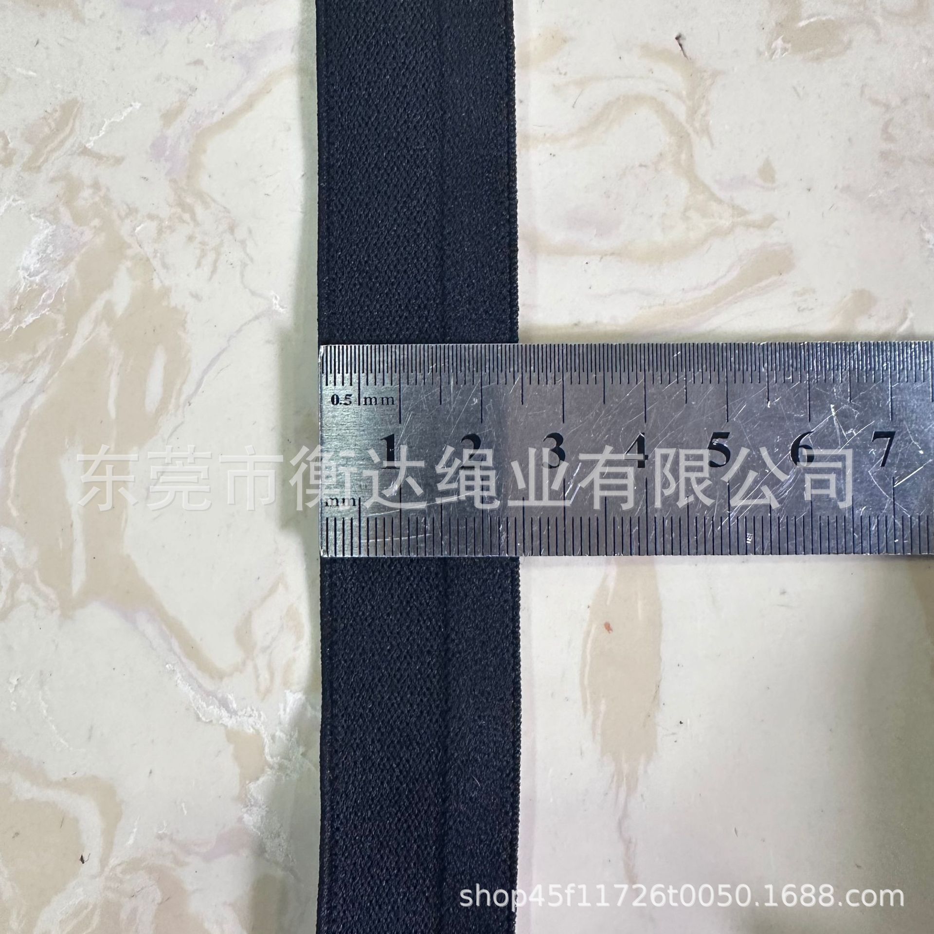 Stock 2.5-5cm Y-shaped unilateral abertura pantalones interiores cintura elástica de alta elasticidad doble borde de lana expuesta tiras de goma