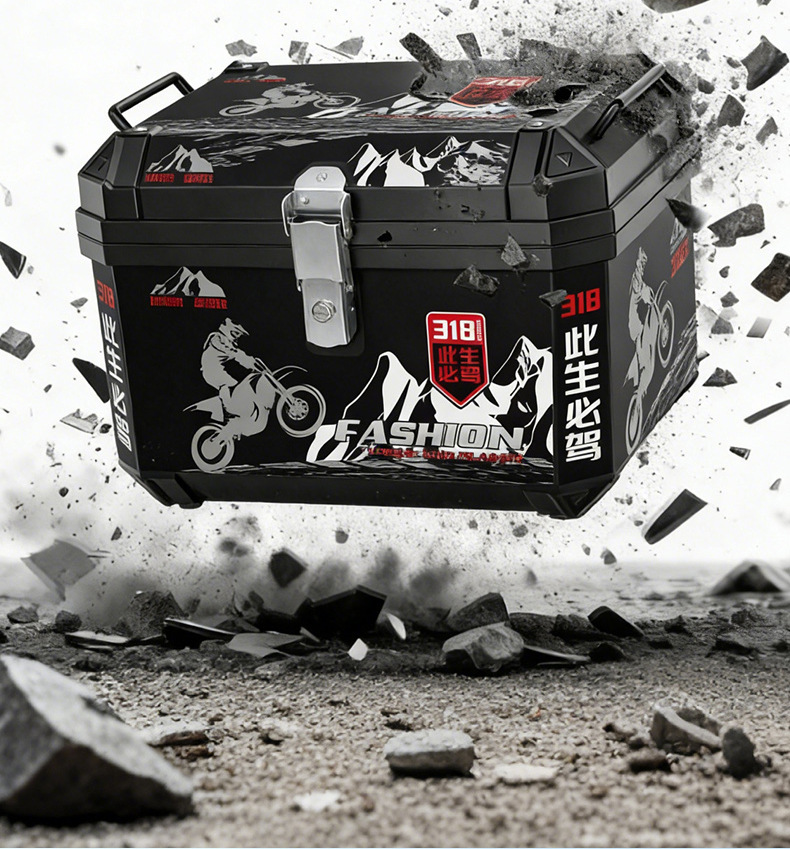 Electric Vehicle Trunk, Large Capacity Trunk, Scooter Trunk, Motorcycle Luggage Box, Large Universal Extra-Large Trunk