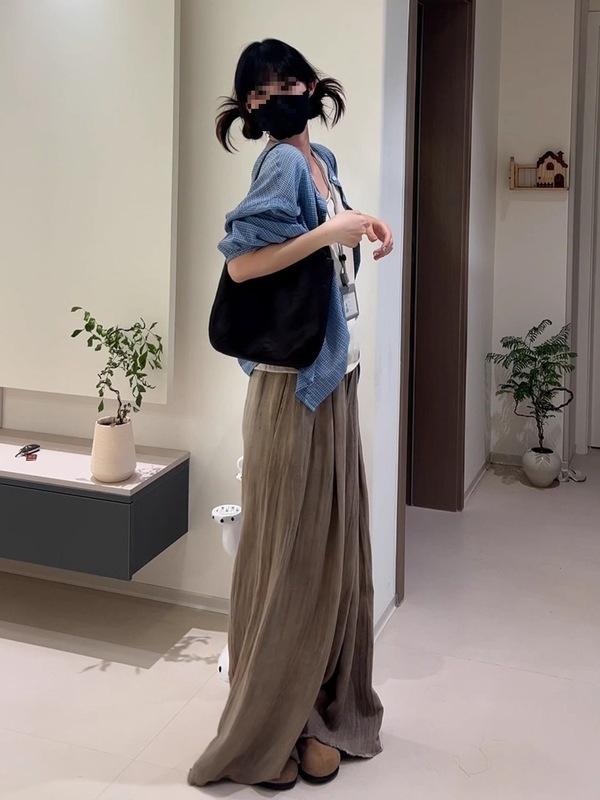 套装女2025夏季韩系辣妹长袖衬衫外套吊带背心阔腿裤三件套潮|undefined