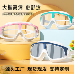 Factory direct sales Ruixier swimming goggles, men's and women's swimming goggles, HD anti-fog, myopia, large frame, adult diving