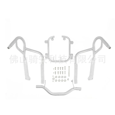 Suitable for Bmw R1200Rt 2005-2013 Motorcycle Bumper Crash Guard Engine Protection Cover (Motorcycle bumper) - front-bumper-silver