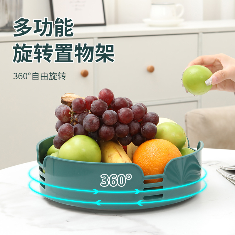 工場直売回転調味料ラック物置棚厨房整理収納棚360度デスクトップ回転皿果物皿