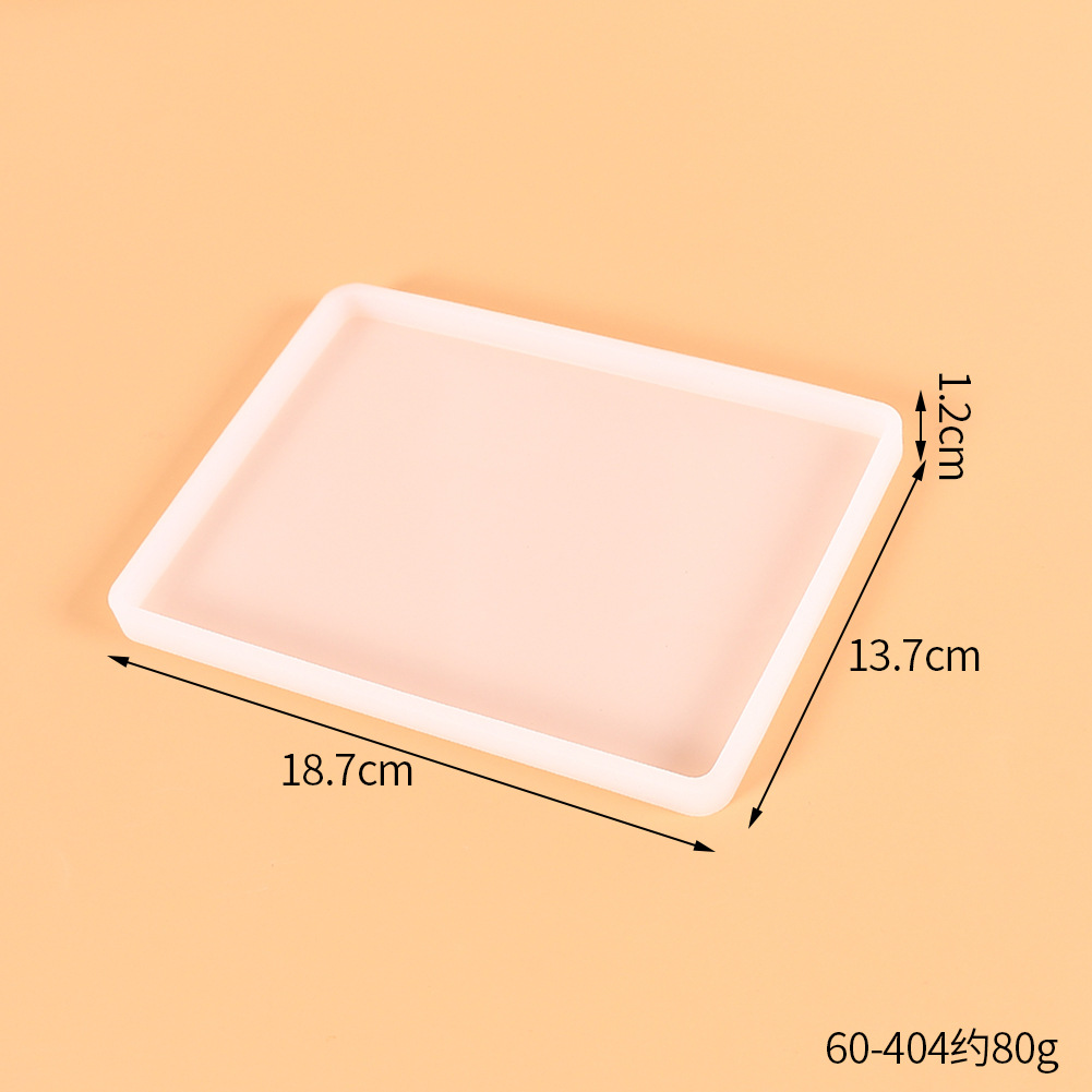 DIY cristal epoxi molde de pastel de silicona amor redondo cuadrado rectangular Mesa posavasos Decoración