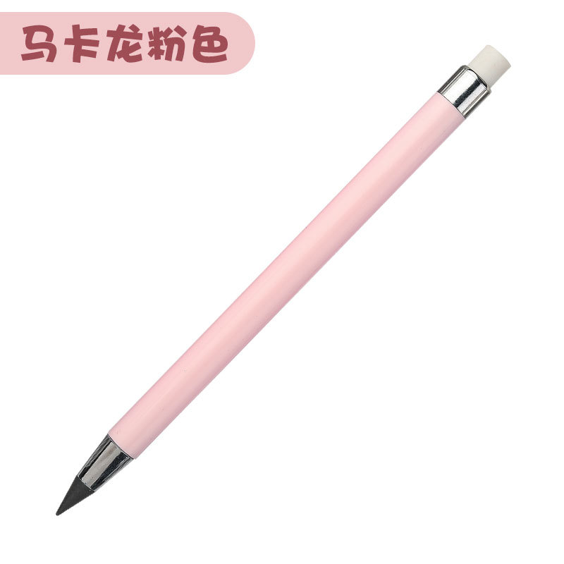 Nuevo estilo Eternal con lápiz de goma Tecnología negra Sin tinta Eternal Pen hb Macarons Color No es fácil de romper lápiz