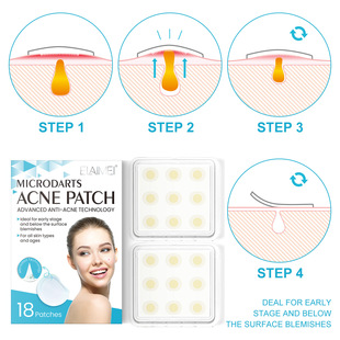 Cross-border spot ELAIMEI hydrocolloid microneedle acne patch acne invisible portable makeup for men and women