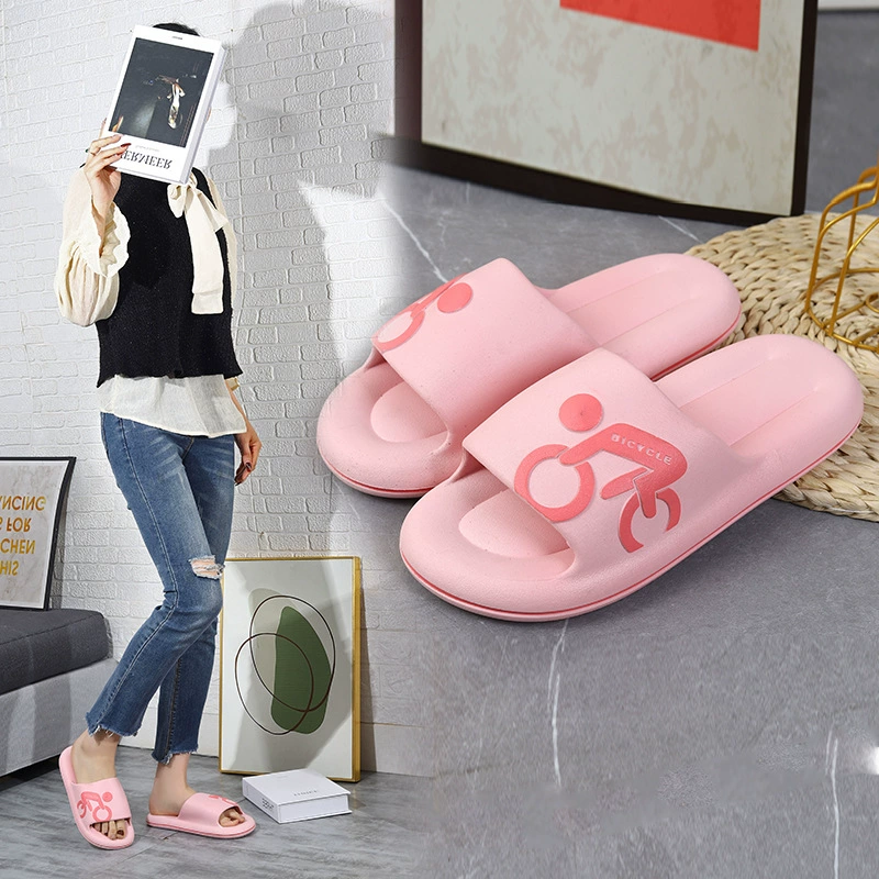 Женские летние модные повседневные тапочки TikTok в Корейском стиле на толстой подошве, женские студенческие парные тапочки, женские внешние торговые поставки