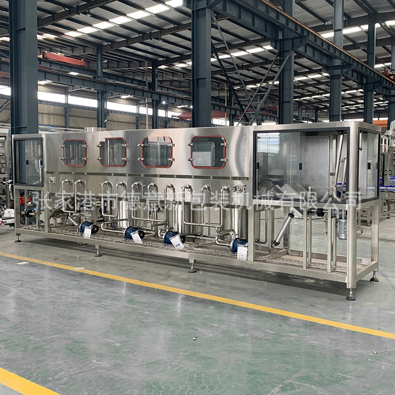 Equipo de llenado de agua de barril 450 línea de producción de agua pura de primavera de montaña maquinaria pura agua mineral totalmente automática
