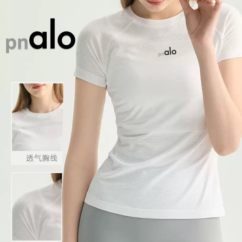 pnalo women's summer sports yoga wear, quick-dry running fitness short-sleeve t-shirt, round neck versatile athletic training shirt pnalo women's summer sports yoga wear, quick-dry running fitness short-sleeve t-shirt, round neck versatile athletic training shirt
