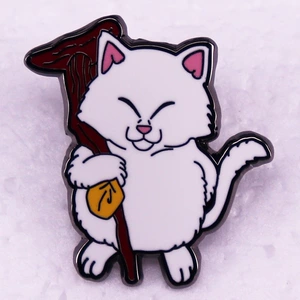 Japanese Anime Dragon Ball Character Fairy Cat Brooch Badge