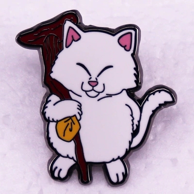 Japanese Anime Dragon Ball Character Fairy Cat Brooch Badge