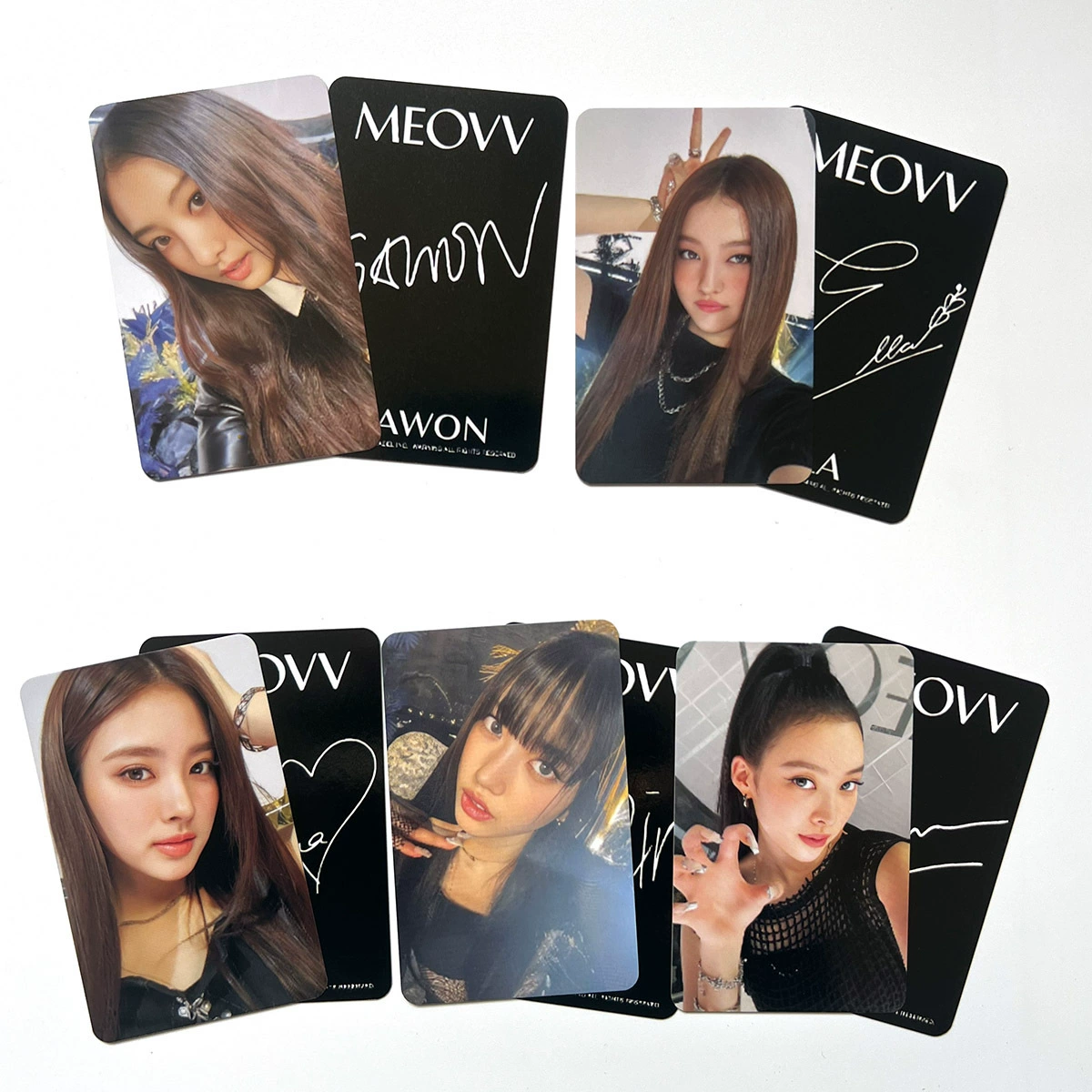 Фотокарта MEOVV, карточка с песней, альбом BROADCAST, бонусная карточка MEOW, премиальная флеш-карта NPOP