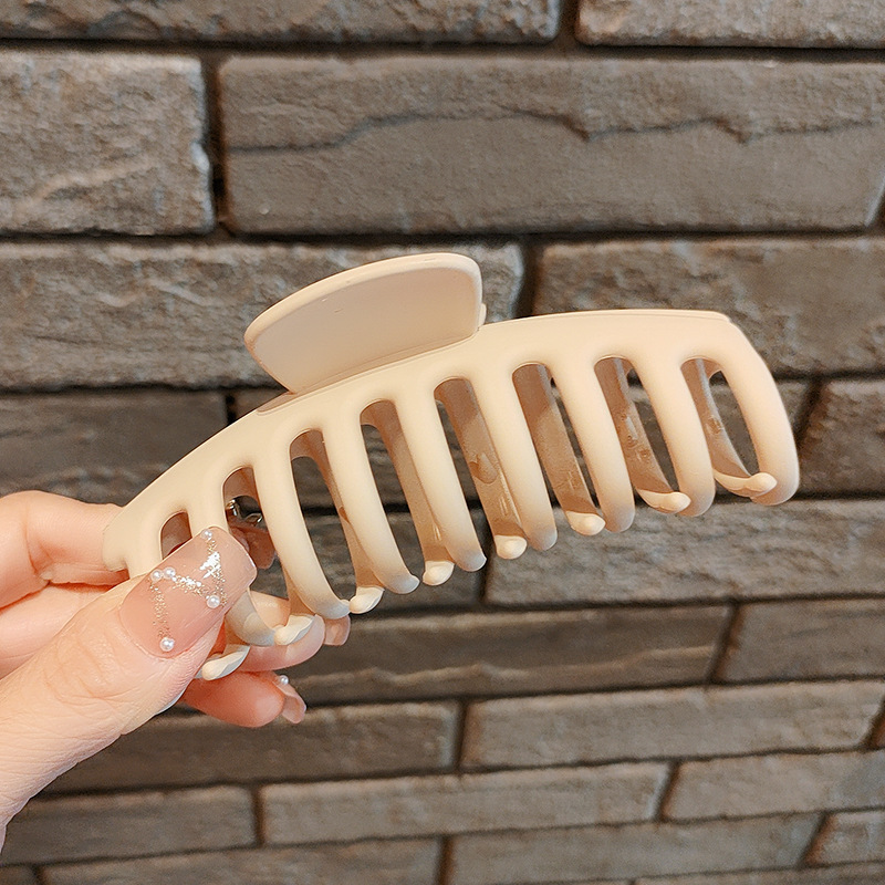 Internet celebridad clip de pelo francés de las mujeres de gran parte posterior de la cabeza horquilla clip de tiburón de alto grado agarre del pelo clip de pelo tocado