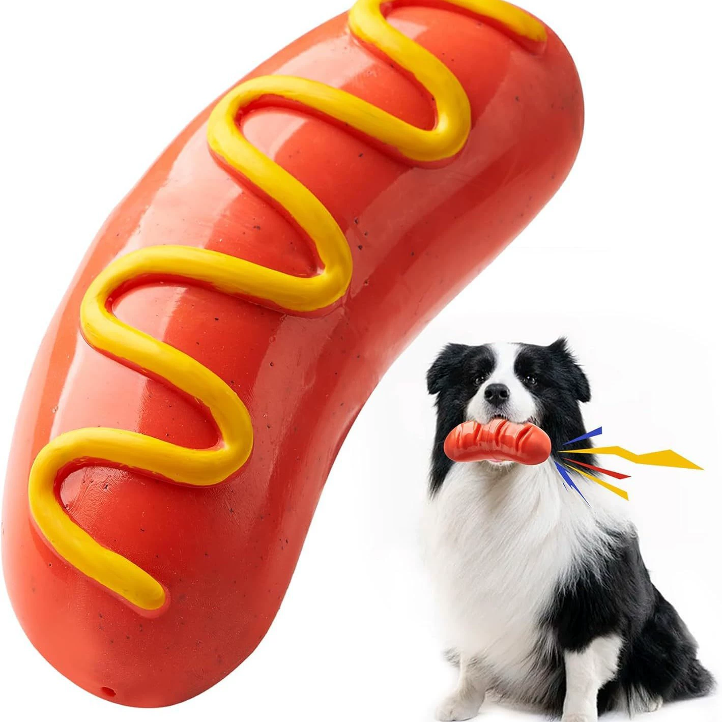 Производители товаров для домашних животных оптовая компания Amazon голосовые собаки кусают резиновые молочницы хот-доги жареные колбасы игрушки для собак