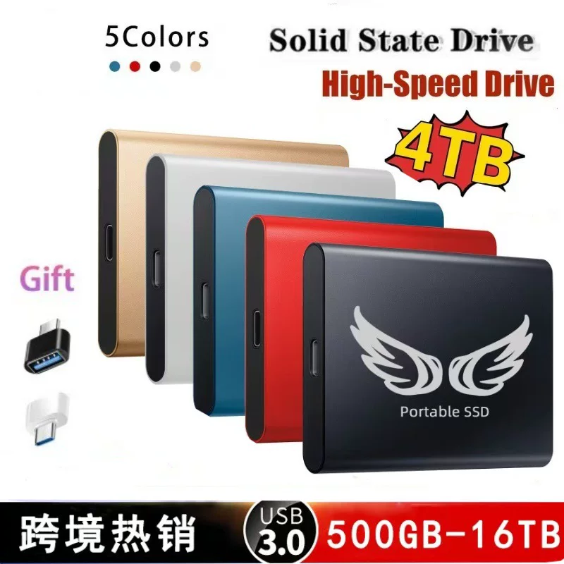 Новый портативный SSD 1TB 2TB, твердотельный накопитель большой ёмкости для расширения и обновления, популярная модель