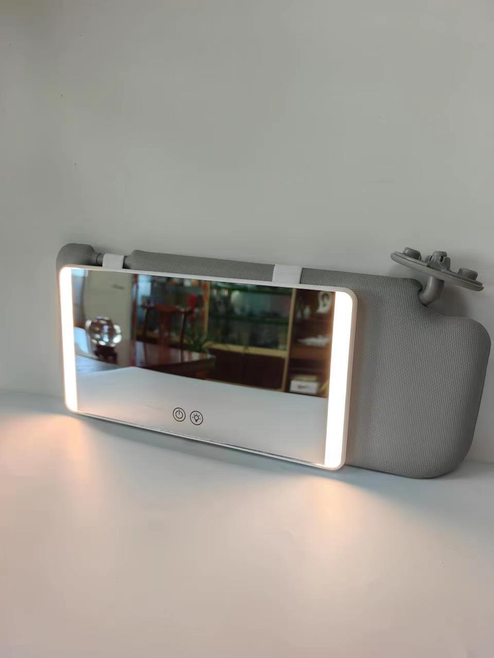 Car Sun Visor Led Touch Light Car Co-Pilot Visor Vanity Mirror High-Definition Car Vanity Mirror
